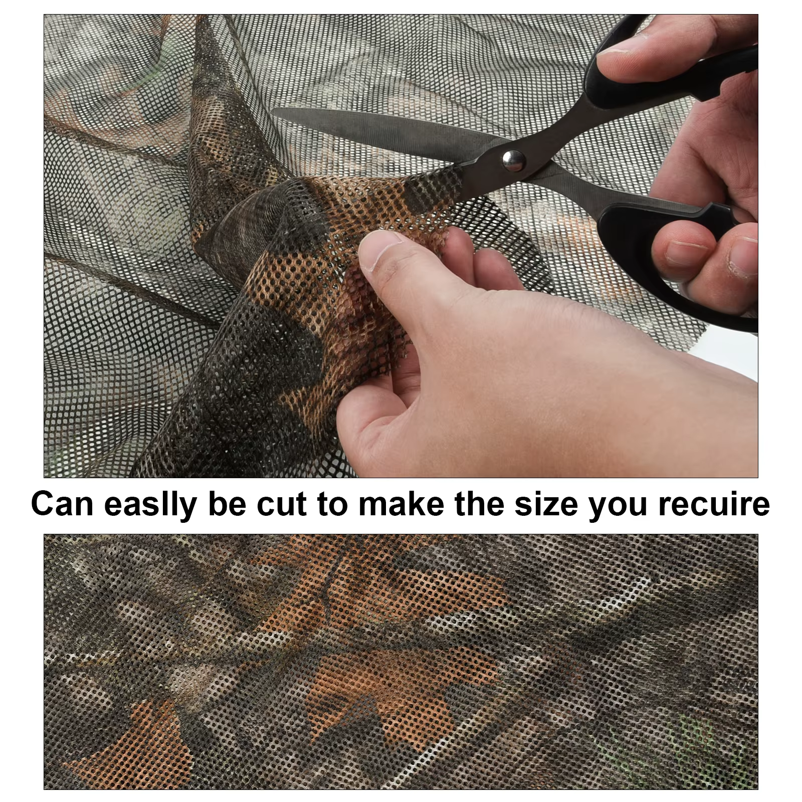 Tente filet camouflage mesh 300D haute discrétion – toile extérieure respirante pour camping, chasse et protection visuelle – Image 3