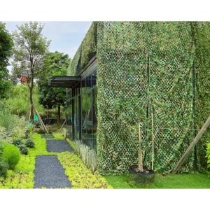 Filet camouflage jungle 4 × 6 m – toile d’ombrage extérieure pour protection visuelle et abri outdoor