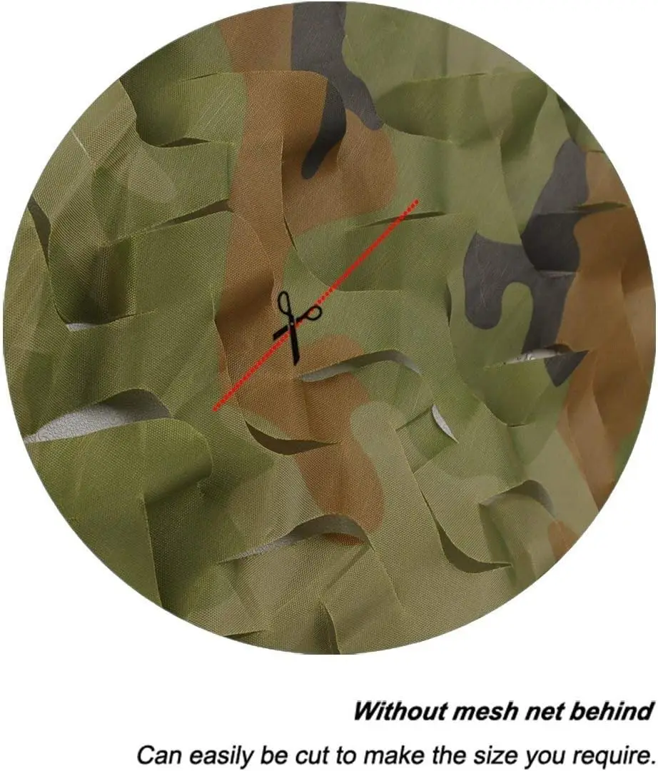 Rouleau de filet camouflage renforcé toile d’ombrage et dissimulation extérieure multifonction – Image 2