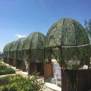 Tente filet camouflage forestier renforcé – couverture extérieure d’ombrage et de protection discrète pour camping et véhicule