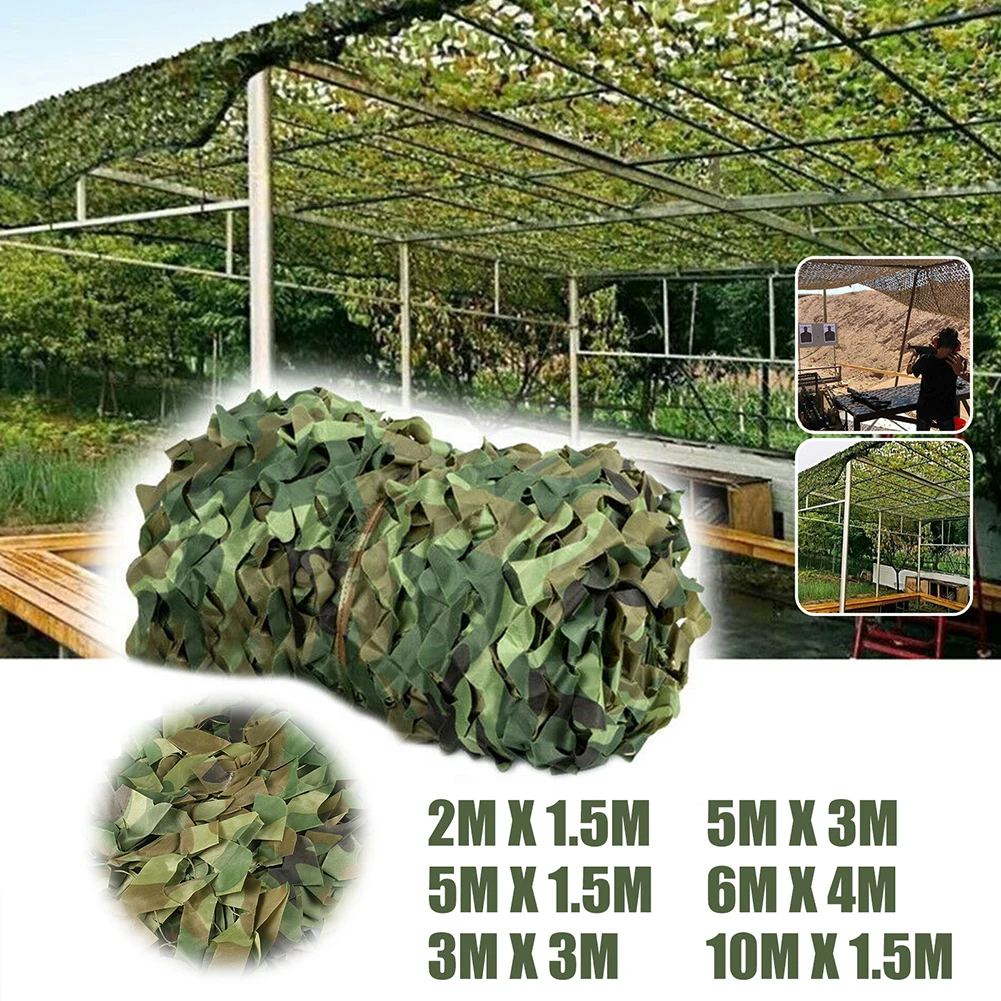 Tente filet camouflage forestier renforcé – couverture extérieure d’ombrage et de protection discrète pour camping et véhicule – Image 2