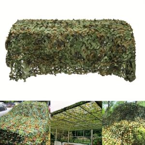 Toile de camouflage extérieure renforcée, filet d’ombrage forestier pour protection visuelle et aménagement outdoor