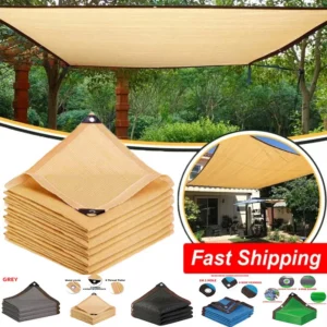 Filet d&rsquo;Ombrage HDPE Haute Résistance – Toile Pare-Soleil Anti-UV pour Jardin, Pergola, Piscine et Cultures