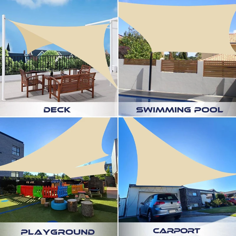 Voile d'Ombrage Imperméable Haute Résistance – Protection Solaire pour Terrasse, Jardin, Camping et Plage – Image 3
