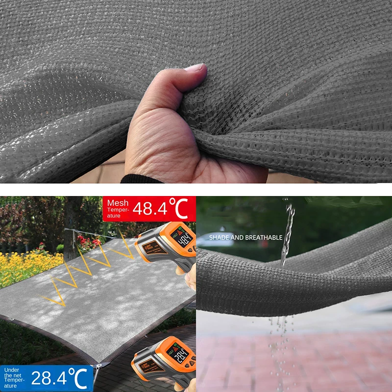 Voile d'Ombrage Carrée Grand Format Anti-UV – Protection Solaire Haute Densité pour Jardin, Terrasse, Camping et Espaces Extérieurs – Image 5